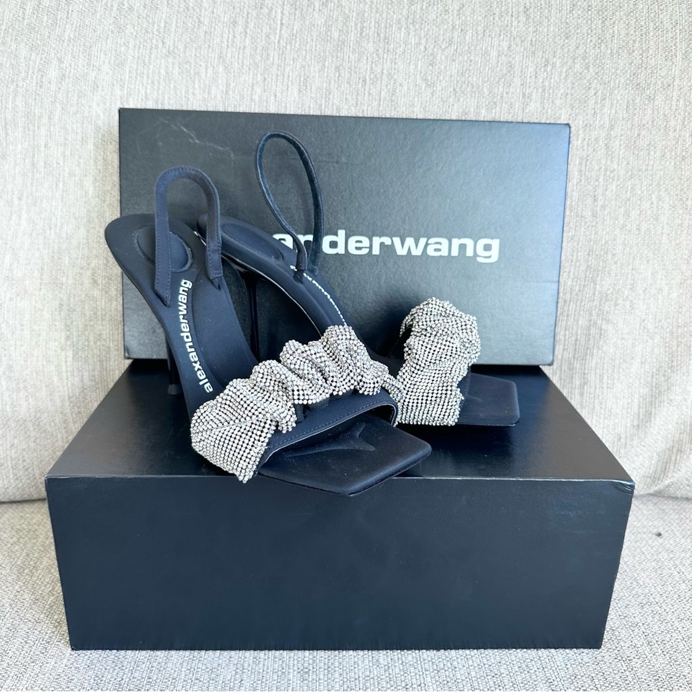 Alexander Wang Black and Silver Heels